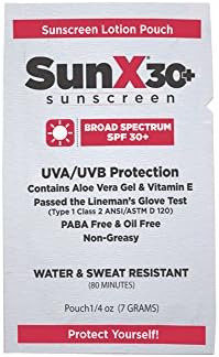 SunX SPF 30+ Sunscreen Single Use Packets (Case)