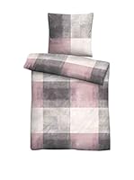 Biberna Juego De Funda Nórdica Satin (Morado/Gris)