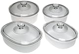 IMAGE OF CorningWare French White 8-Piece Casserole Set
