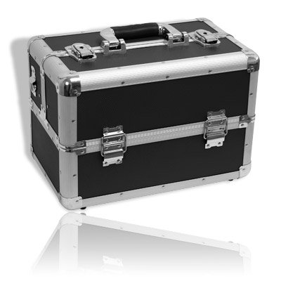 Aluminium-Multikoffer Etagenkoffer Schwarz - 218634