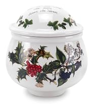Portmeirion Holly and Ivy Covered Sugar Bowl