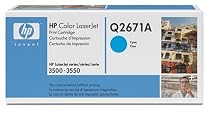 Original HP Color LaserJet Q2671A Cyan Print Cartridge in Retail Packaging