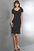 Petite Exquisite Knee Length Dart Dress