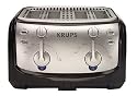 Krups FEM4B 4-Slice Toaster, Black