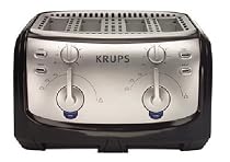 Krups FEM4B 4-Slice Toaster, Black