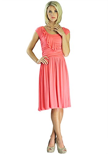 Mikarose Knee-Length Short Sleeve Modest Dress- Ellie