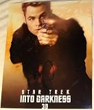 Chris Pine Signed Autograph "star Trek Into Darkness" Promo Gun Poster Photo Coa - Autographed NHL Photos