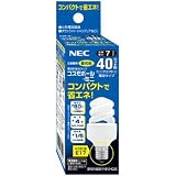 NEC 電球形蛍光ランプ D10形 昼光色コスモボール・ミニ EFD10ED/7-E17-C2C C2C