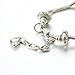 Long Way ® Handmade Purple Beads Carved Bracelet Silver Plated Snake Chain Cubic Crystal Ball Charm Bracelet For Women & Men