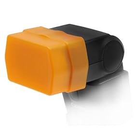Fotodiox Bounce Flash Diffuser -- Tungsten (warm, orange color) fits Canon 430EX Speedlite