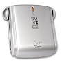 George Foreman 13619 Junior Square Grill with sloped grill design and floating hinge - cooks up to 4 portions