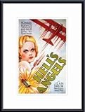 Hell's Angels, Art Poster with Metal Frame, poster size: 11