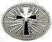 Holy Spirit Black Cross w/ White Dove Buckle