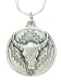 Pewter Key Ring - Southwestern Buffalo Skull