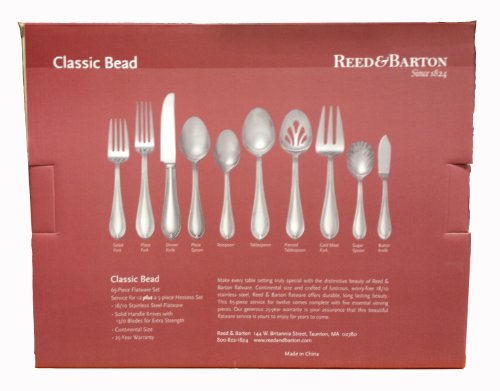 Reed & Barton 65 Pc 18/10 Ss Flatware