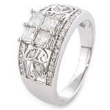 14K WG Diamond Ring