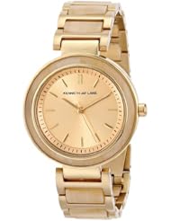 Kenneth Jay Lane Womens 2041 2000 Series Analog Display Japanese Quartz Gold Watch