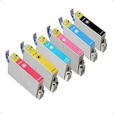 Eforcity Premium Complete Ink Set for Epson Stylus Photo R320 / RX500 / RX600/ RX620