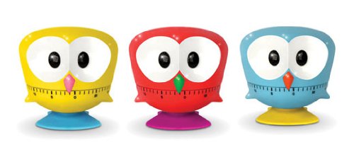 Kikkerland Hooter Kitchen Timers, Assorted