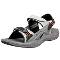 Columbia Sportswear Men's Sun Scape Backstrap Sandal,Grey/Hot Pepper,13 M