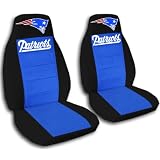 2 Black and Medium Blue New England seat covers for a 2007 to 2012 Chevrolet... by Designcovers