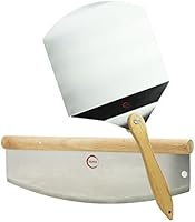TeiKis&reg; 14 Inch Pizza Cutter with Wooden Handle + Aluminium Pizza Peel (14 inch x16 inch)