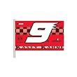 Kasey Kahne #9 Car Flag with Wall Bracket - Set of 2