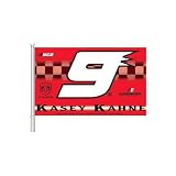 Kasey Kahne #9 Car Flag with Wall Bracket - Set of 2