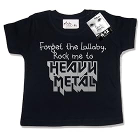 Dirty Fingers - Forget the Lullaby, Rock me to Heavy Metal - Baby & Toddler T-shirt 0-6 months, Black