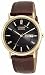 Citizen Eco-Drive Men's Gold-Tone Leather Watch #BM8242-08E