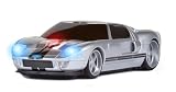 Road Mice Wireless Ford GT Series Silver with Black Stripes