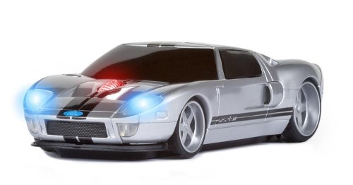 Wireless Mouse - Ford GT Silver with Black Stripes