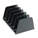 Rubbermaid Sort-A-File Sorter, Five Sections, Plastic, 13.375 x 9.125 x 6.375 Inches, Black (48006ROS)