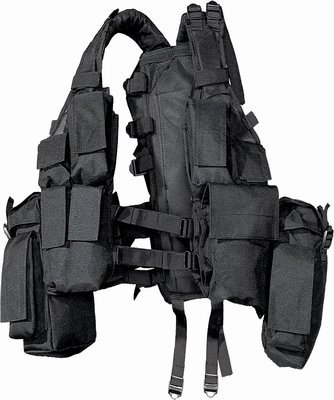 Surplus Tactical Vest Weste-Rucksack-Kombination schwarz