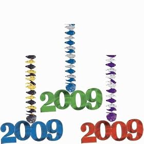 2009 Jewel Tone Foil Dangling Cutouts, 3ct