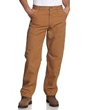 Carhartt Men's Washed Duck Work Dungaree, Brown, 31x34