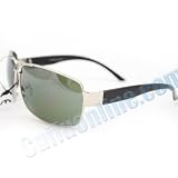 HOTLOVE Premium Sunglasses UV400 Lens Technology - Men Sunglasses F1869 Silver Frame + Smoke Lens, Light Weight frame - Trendy Fashion Everyday Apparel for Women & Men