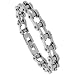 Solid Link Stainless Steel Bicycle Chain Bracelet 7/16 in. (10 mm) wide