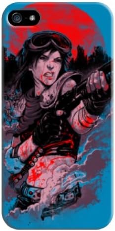 Woman Warrior Hard Back Shell Case / Cover for Iphone 5 and 5s - Blue