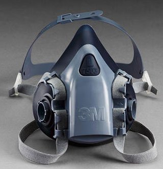 3M 7500 Series Reusable Half Facepiece, Model 7503. Size: Large