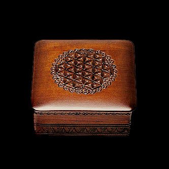 Shakti Elegant Dark Wood Design Handmade Polish Box Classic Design