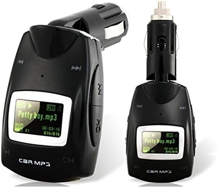 Multi-function Car MP3 Player with Green Light (Black)