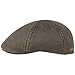 Stetson Level Distressed Cotton Duckbill Flat Cap Extra Large Brown