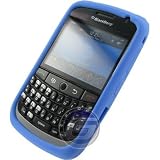 New Blue Silicone Skin Cover for BlackBerry Curve 8900 T Mobile Protector Case