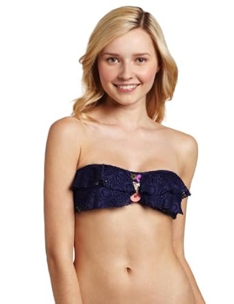 Bikini Lab Women's Fairy Tale Ruffle Bandeau Bikini Lab Women's Fairy Tale Ruffle Bandeau