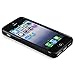 eForCity TPU Rubber Skin Case Compatible with Apple iPhone 5 / 5S, Black S Shape