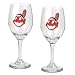 Cleveland Indians MLB 2pc Wine Glass Set - Primary Logo by Great American Products