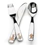 Danesco 3-Piece Stainless Steel Children's Flatware Set, Puppy