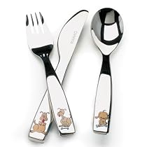 Danesco 3-Piece Stainless Steel Children's Flatware Set, Puppy
From Danesco
