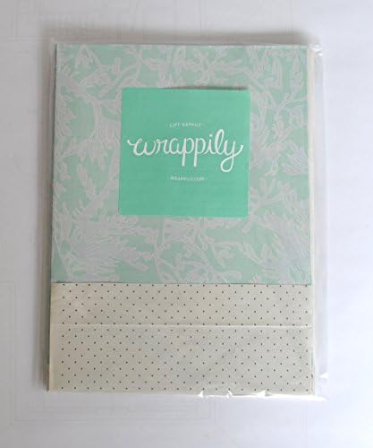 Wrappily - Eco-Friendly - Wrapping Paper - Reversible - Gift Wrap - Hawaiian Seadragons / Dots (6)